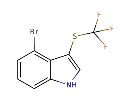 4-bromo-3-((trifluoromethyl)thio)-1H-indole