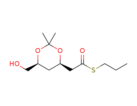 [(4R,6S)-6-hydroxymethyl-2,2-dimethyl[1,3]dioxan-4-yl]thioacetic acid S-propyl ester