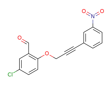 5-chloro-2-((3-(3-nitrophenyl)prop-2-yn-1-yl)oxy)benzaldehyde