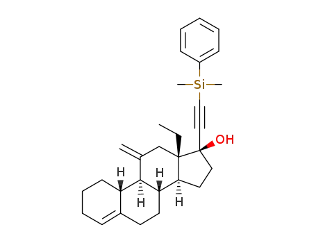 (8S,9S,10R,13S,14S,17S)-17-((dimethyl(phenyl)silyl)ethynyl)-13-ethyl-11-methylene-2,3,6,7,8,9,10,11,12,13,14,15,16,17-tetradecahydro-1H-cyclopenta[a]phenanthren-17-ol
