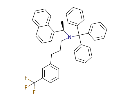 N-((1R)-1-(1-naphthyl)ethyl)-3-(3-(trifluoromethyl)phenyl)propan-1-tritylamine