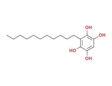 Molecular Structure of 850878-20-5 (1,2,4,5-Benzenetetrol, 3-undecyl-)
