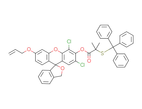 6'-(allyloxy)-2',4'-dichloro-3H-spiro[isobenzofuran-1,9'-xanthen]-3'-yl 2-methyl-2-(tritylthio)propanoate