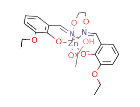 (acetic acid-κO) {6,6′-diethoxy-2,2′-[1,2-ethylenedioxybis(nitrilomethylidyne)]diphenolato-κ4O,N,N′,O′}zinc(II)
