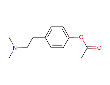 Molecular Structure of 95469-40-2 (Phenol, 4-[2-(dimethylamino)ethyl]-, acetate (ester))