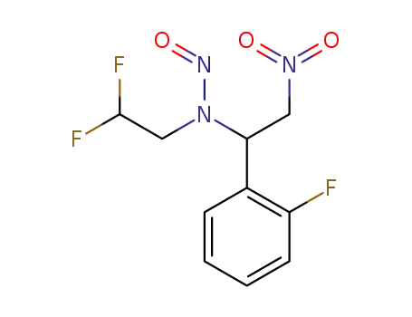 N-(2,2-difluoroethyl)-N-(1-(2-fluorophenyl)-2-nitroethyl)nitrous amide