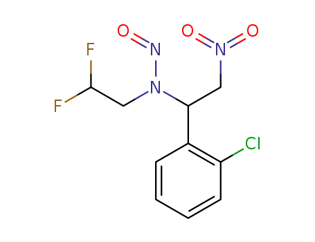 N-(1-(2-chlorophenyl)-2-nitroethyl)-N-(2,2-difluoroethyl)nitrous amide