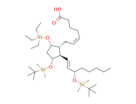 (Z)-7-((1R,2R,3R,5S)-3-(tert-butyldimethylsilyloxy)-2-((S,E)-3-(tert-butyldimethylsilyloxy)oct-1-enyl)-5-(triethylsilyloxy)cyclopentyl)hept-5-enoic acid