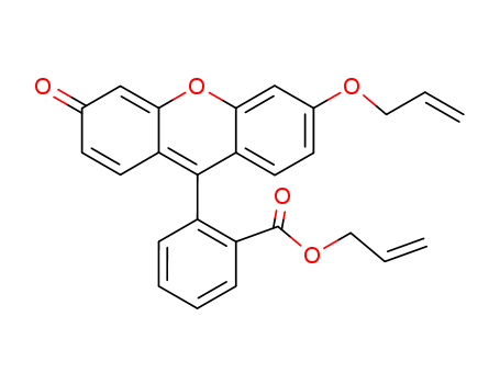 Molecular Structure of 145387-24-2 (Benzoic acid, 2-[3-oxo-6-(2-propenyloxy)-3H-xanthen-9-yl]-, 2-propenyl
ester)