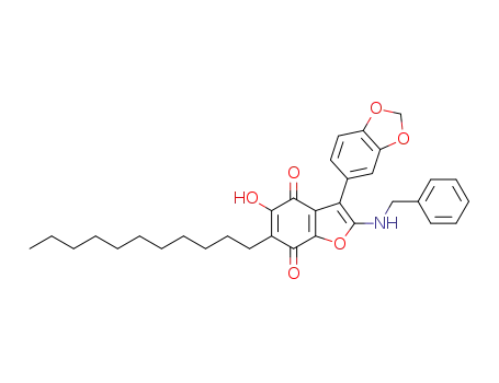 3-(benzo[d][1,3]dioxol-5-yl)-2-(benzylamino)-5-hydroxy-6-undecylbenzofuran-4,7-dione