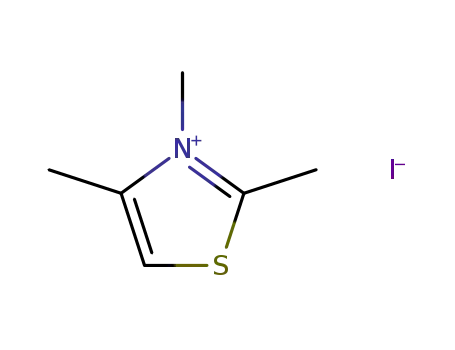 Molecular Structure of 5787-82-6 (2,3,4-TRIMETHYL-1,3-THIAZOL-3-IUM IODIDE)