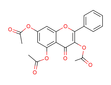 Molecular Structure of 113163-70-5 (4H-1-Benzopyran-4-one, 3,5,7-tris(acetyloxy)-2-phenyl-)