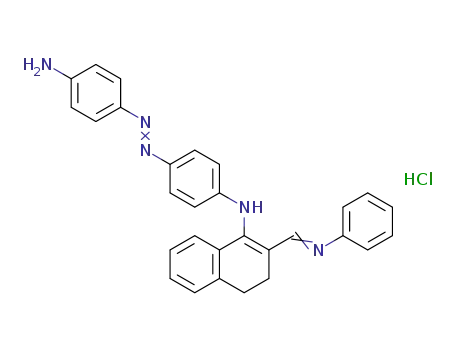 N‐{[1‐({4‐[(4‐aminophenyl)diazenyl]phenyl}amino)‐3,4‐dihydronaphthalen‐2‐yl]methylene}benzenaminium chloride