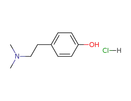 Molecular Structure of 6027-23-2 (Hordenine hydrochloride)