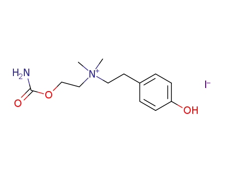 (2-carbamoyloxy-ethyl)-(4-hydroxy-phenethyl)-dimethyl-ammonium; iodide