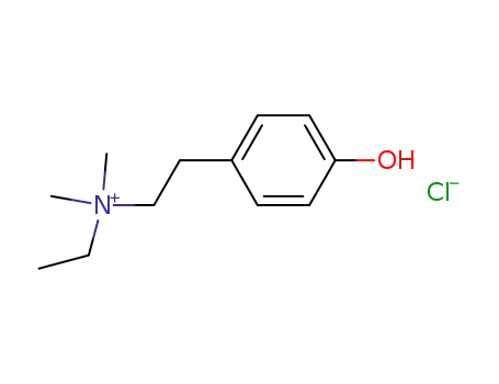 ethyl-(4-hydroxy-phenethyl)-dimethyl-ammonium; chloride