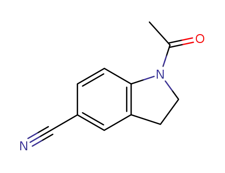 Molecular Structure of 15861-29-7 (1-acetylindoline-5-carbonitrile)