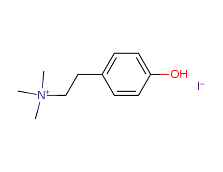 Molecular Structure of 1976-98-3 (2-(4-hydroxyphenyl)-N,N,N-trimethylethanaminium)