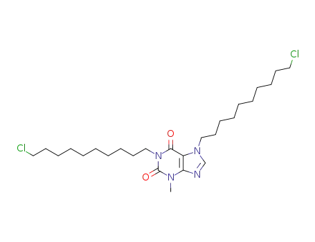 1,7-Bis(ω-chlorodecyl)-3-methyl-xanthine