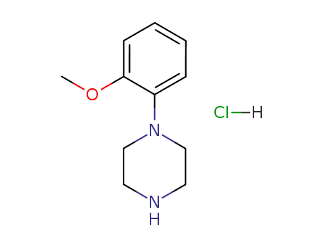 Molecular Structure of 5464-78-8 (1-(2-Methoxyphenyl)piperazine hydrochloride)