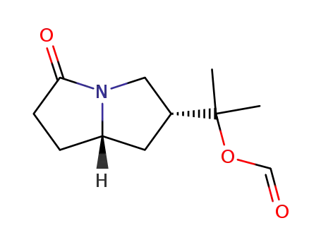 rel-(6R,7aS)-6-<2-(formyloxy)prop-2-yl>hexahydro-3H-pyrrolizin-3-one