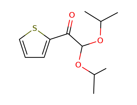 Molecular Structure of 113311-42-5 (Ethanone, 2,2-bis(1-methylethoxy)-1-(2-thienyl)-)