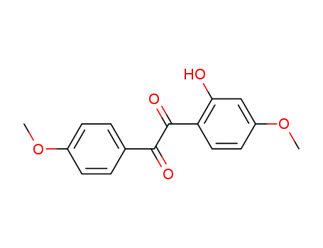 Molecular Structure of 77184-86-2 (Ethanedione, (2-hydroxy-4-methoxyphenyl)(4-methoxyphenyl)-)