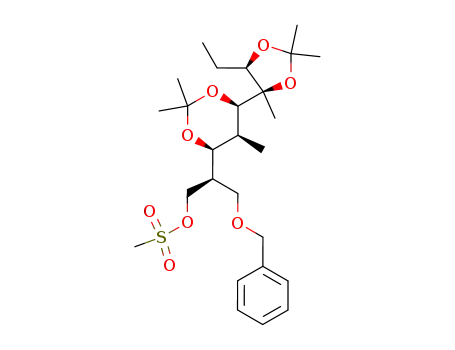 Methanesulfonic acid (S)-3-benzyloxy-2-[(4R,5S,6R)-6-((4R,5R)-5-ethyl-2,2,4-trimethyl-[1,3]dioxolan-4-yl)-2,2,5-trimethyl-[1,3]dioxan-4-yl]-propyl ester