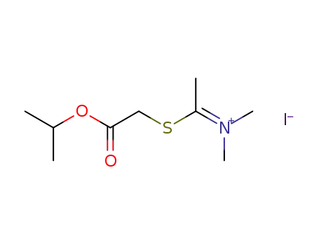 1-<(Carboisopropoxy)methylthio>ethylidenyldimethylammonium Iodide