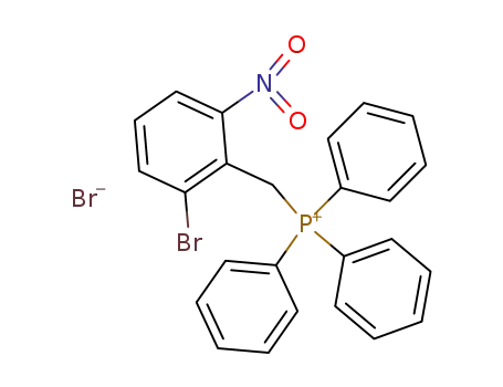 Molecular Structure of 90481-67-7 (Phosphonium, [(2-bromo-6-nitrophenyl)methyl]triphenyl-, bromide)