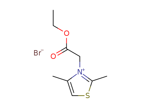 Thiazolium, 3-(2-ethoxy-2-oxoethyl)-2,4-dimethyl-, bromide