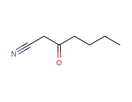 Molecular Structure of 70102-84-0 (Heptanenitrile, 3-oxo-)