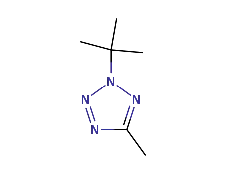 Molecular Structure of 133500-31-9 (2H-Tetrazole, 2-(1,1-dimethylethyl)-5-methyl-)