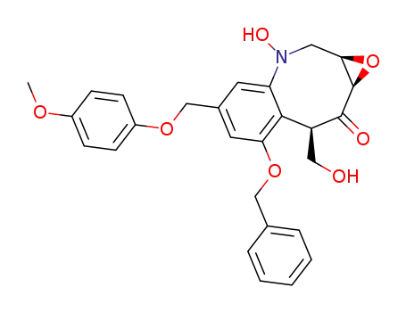 (1aR,8R,9aR)-7-Benzyloxy-3-hydroxy-8-hydroxymethyl-5-(4-methoxy-phenoxymethyl)-1a,3,8,9a-tetrahydro-2H-1-oxa-3-aza-benzo[a]cyclopropa[e]cycloocten-9-one