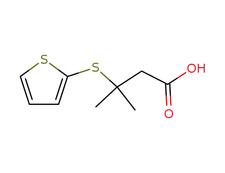 3-methyl-3-(thiophene-2-thio)butyric acid