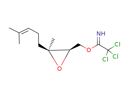 2,2,2-Trichloro-acetimidic acid (2R,3S)-3-methyl-3-(4-methyl-pent-3-enyl)-oxiranylmethyl ester