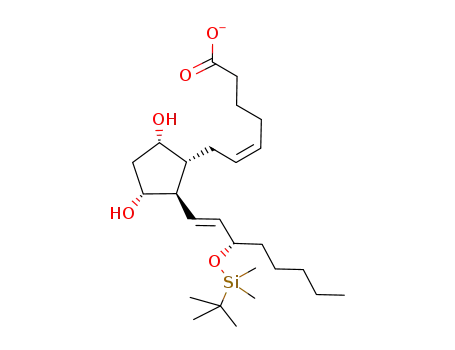 (Z)-7-{(1R,2R,3R,5S)-2-[(E)-(S)-3-(tert-Butyl-dimethyl-silanyloxy)-oct-1-enyl]-3,5-dihydroxy-cyclopentyl}-hept-5-enoic acid anion