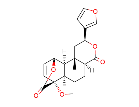 (12S)-15,16-epoxy-1β,12-dihydroxy-4-methoxy-5,9-dimethyl-17,18-dinor-9βH,10α-labda-2,13(16),14-triene-19,20-dioic acid-19=>1;20=>12-dilactone