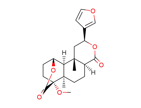 (12S)-15,16-epoxy-1β,12-dihydroxy-4-methoxy-5,9-dimethyl-17,18-dinor-9βH,10α-labda-13(16),14-diene-19,20-dioic acid-19=>1;20=>12-dilactone