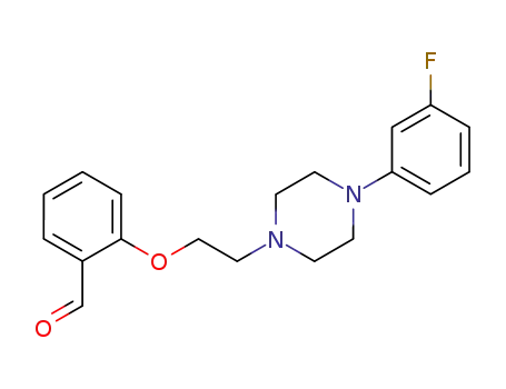 Molecular Structure of 103076-71-7 (Benzaldehyde, 2-[2-[4-(3-fluorophenyl)-1-piperazinyl]ethoxy]-)