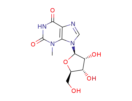 Molecular Structure of 3080-28-2 (Xanthosine, 3-methyl-)