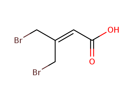 4-bromo-3-(bromomethyl)but-2-enoic acid cas  75887-43-3