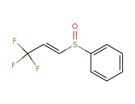 Molecular Structure of 100422-18-2 (Benzene, [(3,3,3-trifluoro-1-propenyl)sulfinyl]-, (E)-)