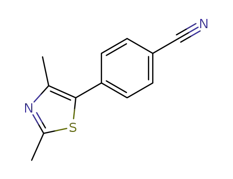 Benzonitrile, 4-(2,4-dimethyl-5-thiazolyl)-