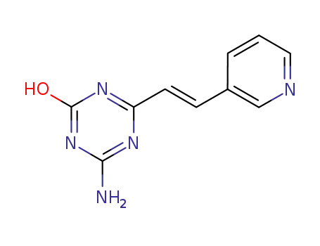 2-amino-4-hydroxy--6-<2-(3-pyridyl)ethenyl>-1,3,5-triazine