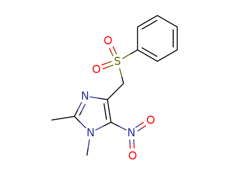1H-Imidazole, 1,2-dimethyl-5-nitro-4-[(phenylsulfonyl)methyl]-