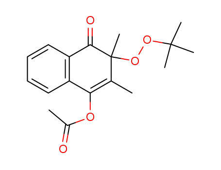 Acetic acid 3-tert-butylperoxy-2,3-dimethyl-4-oxo-3,4-dihydro-naphthalen-1-yl ester