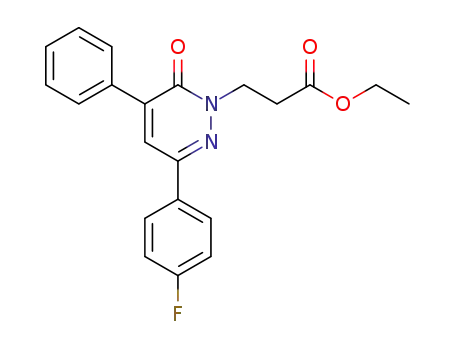 3-[3-(4-Fluoro-phenyl)-6-oxo-5-phenyl-6H-pyridazin-1-yl]-propionic acid ethyl ester