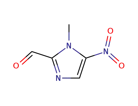 Molecular Structure of 4750-57-6 (1-METHYL-5-NITRO-1H-IMIDAZOLE-2-CARBALDEHYDE)