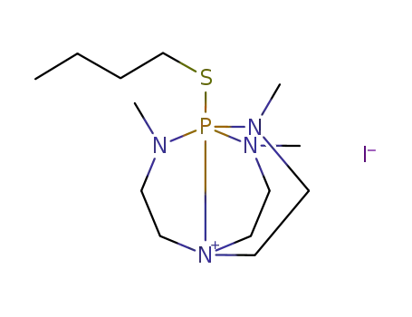 1-Butylsulfanyl-2,8,9-trimethyl-2,8,9-triaza-5-azonia-1λ5-phospha-tricyclo[3.3.3.01,5]undecane; iodide